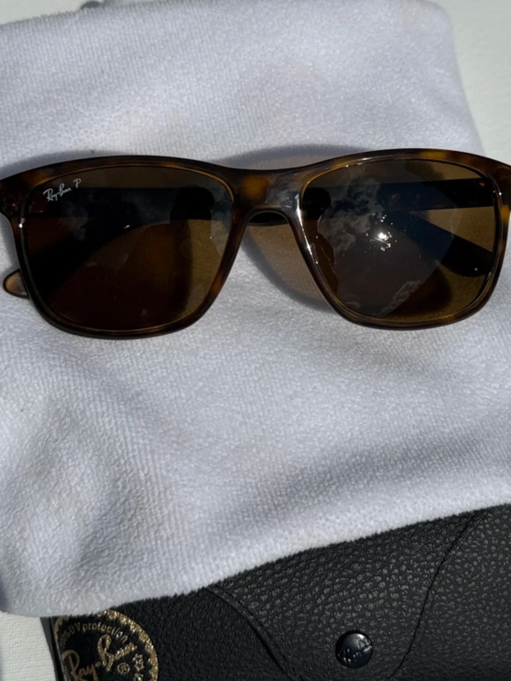 Ray-Ban Tortoiseshell Frame with Brown Lenses
